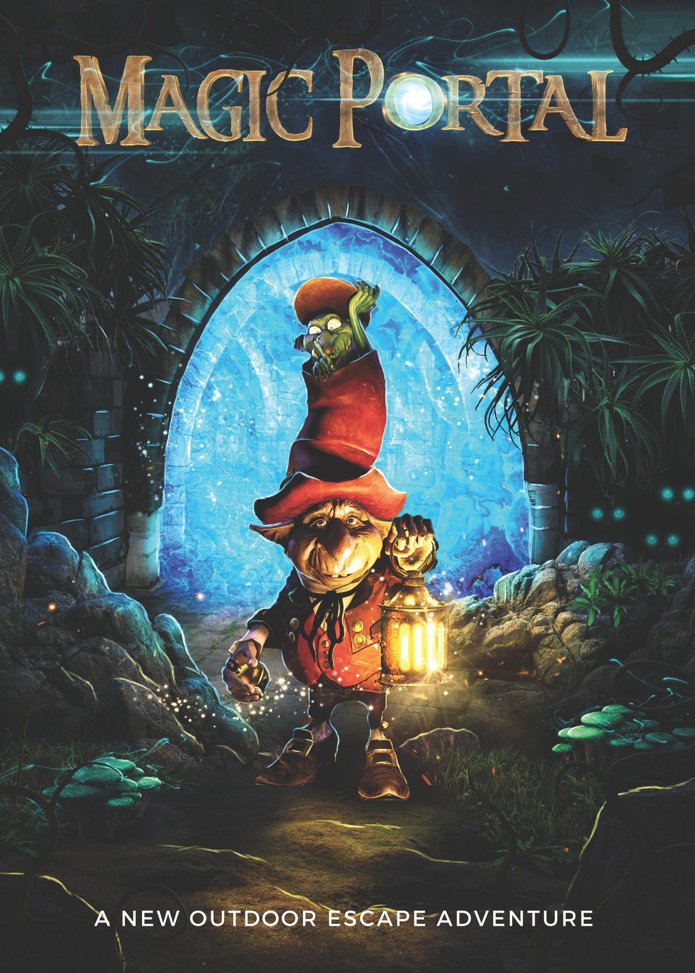magic portal outdoor escape game poster